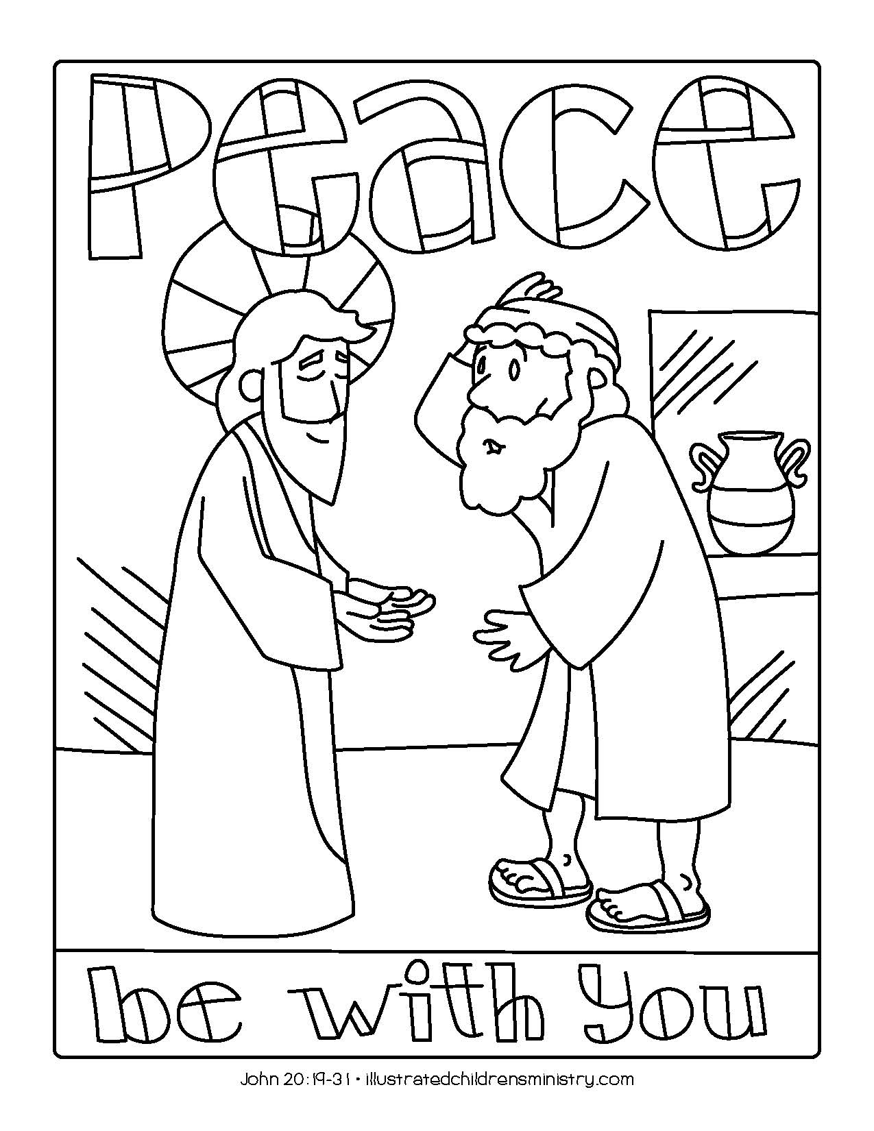 Bible Story Coloring Pages: Spring 22