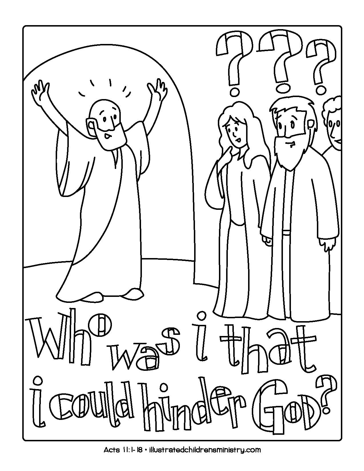 Bible Story Coloring Pages: Spring 8