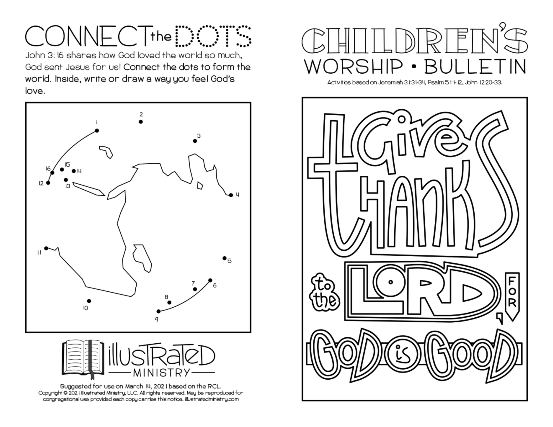 Illustrated Worship Children's Bulletins: Spring 2021 — Illustrated ...