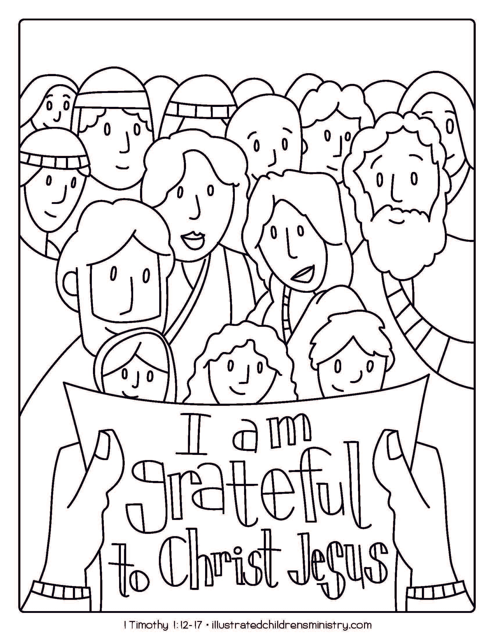 Bible Story Coloring Pages: Fall 10