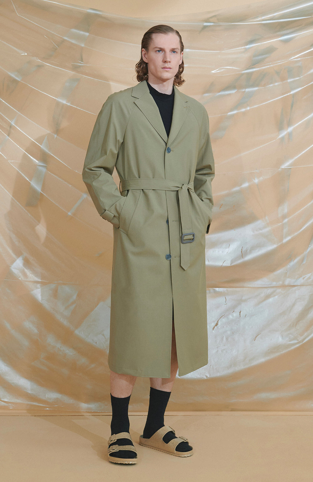 belted trenchcoat