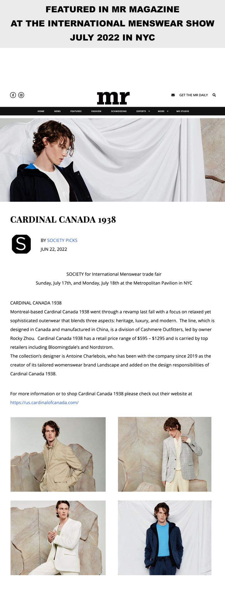 cardinal canada fall 2022 collection press