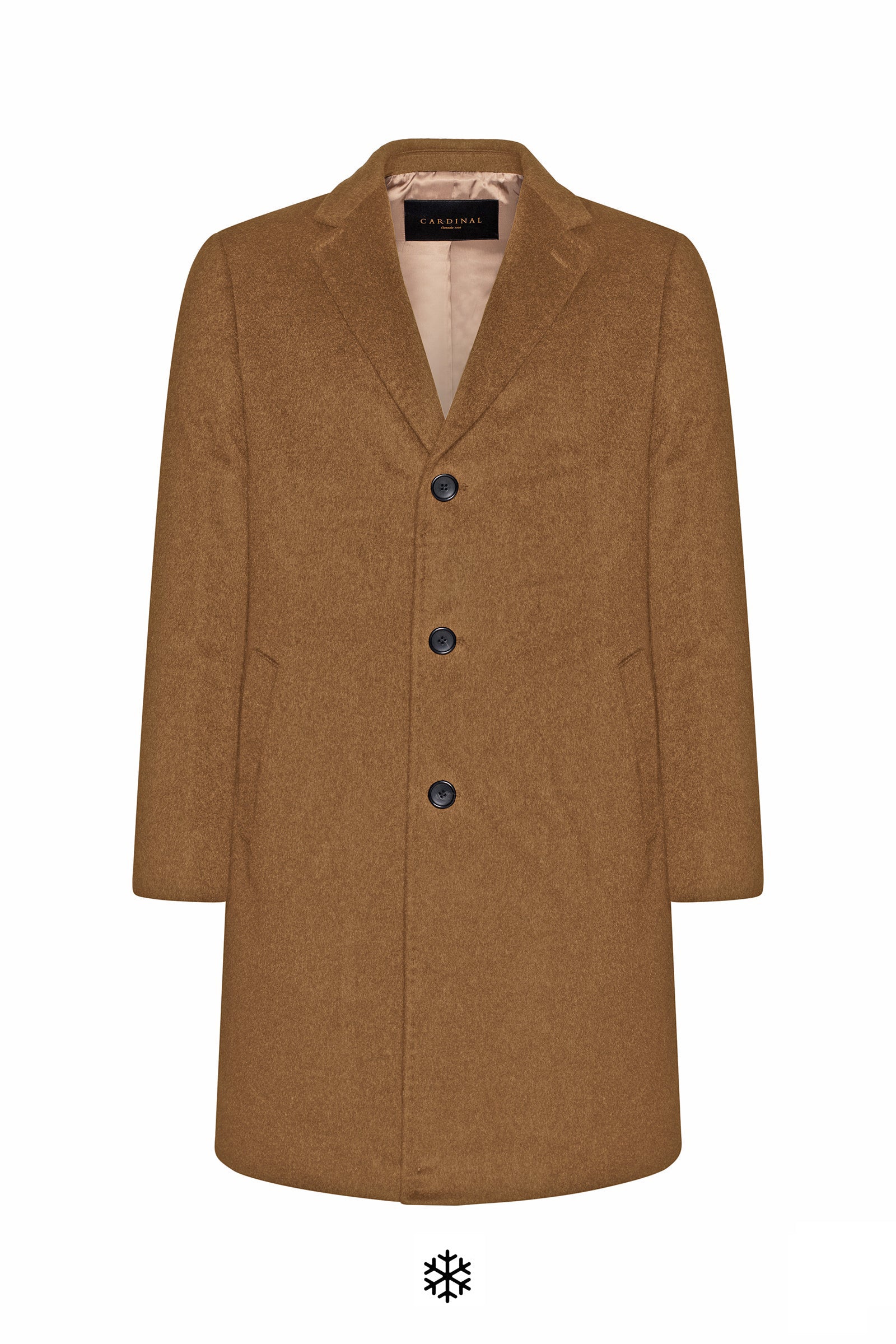 Signature wool cashmere coat camel