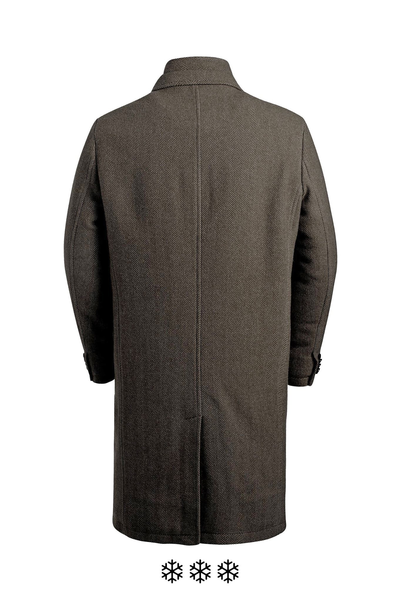 THOMAS WOOL & CASHMERE GREY OVERCOAT