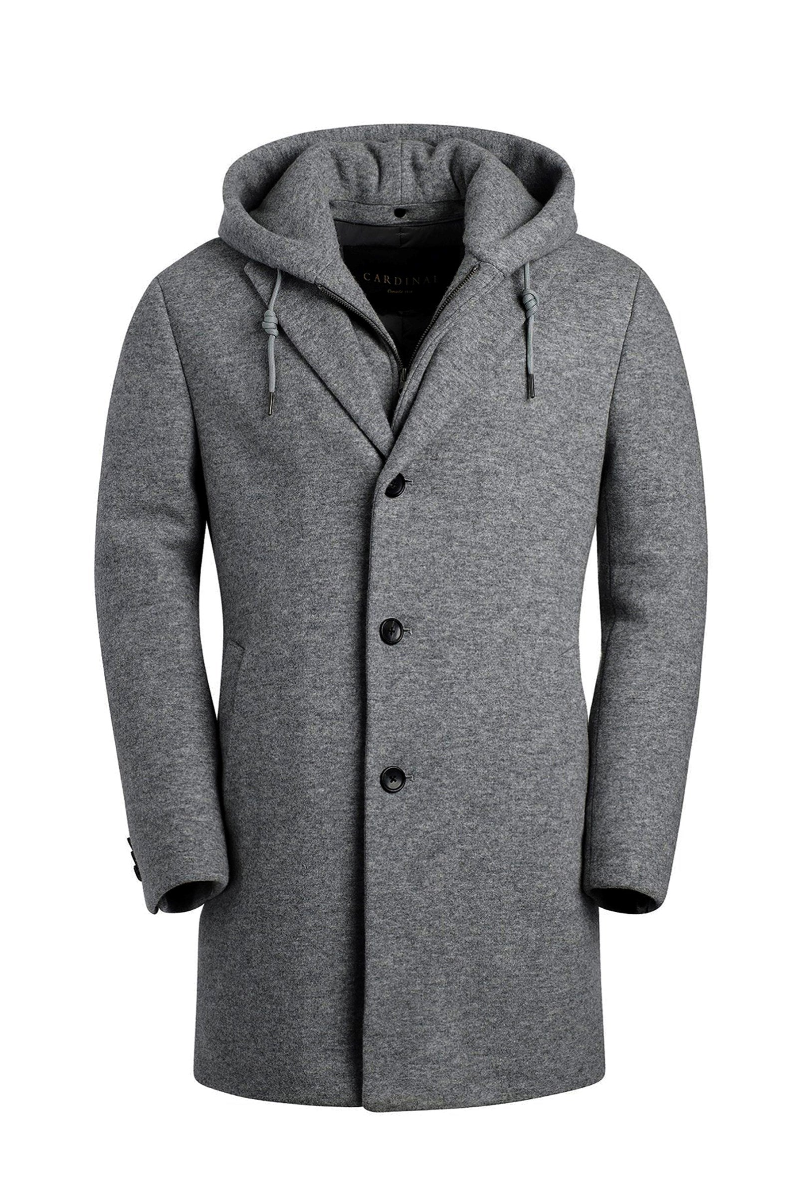 TOWNSEND CHARCOAL HERRINGBONE OVERCOAT