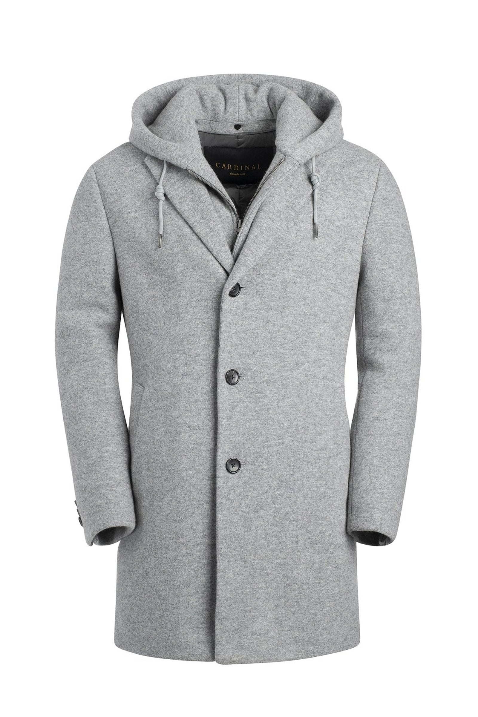 TYSON CHARCOAL TOPCOAT WITH PRIMALOFT INSULATION