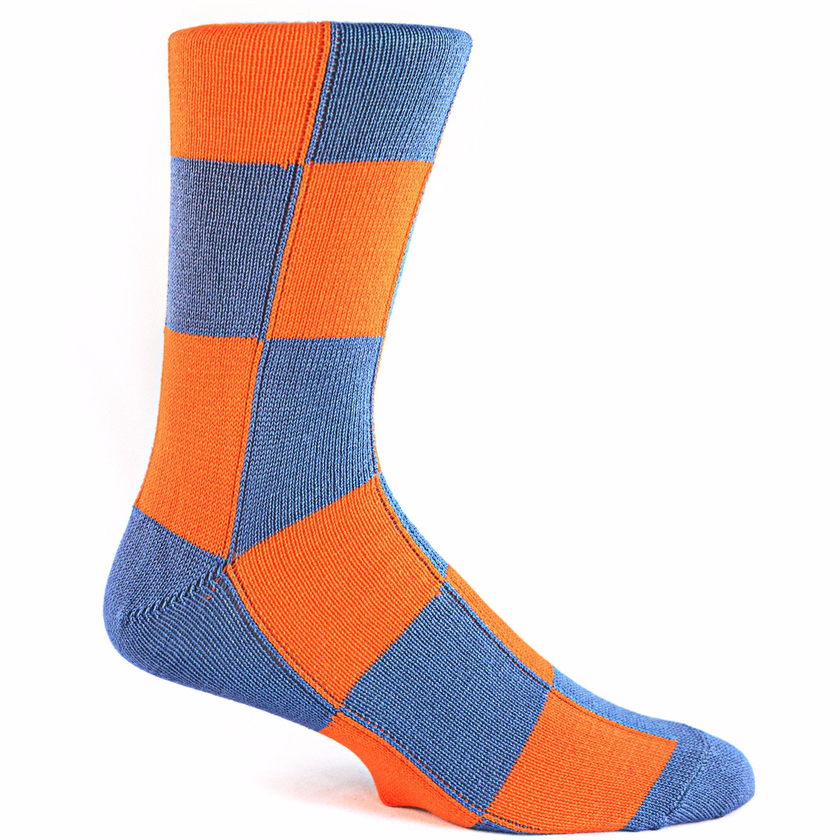 nike socks orange check