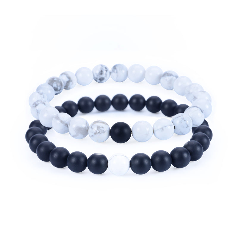 8mm Beads (Matte Black Agate 