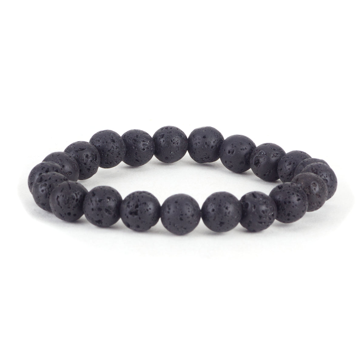 Stretch Bracelet | 6mm Beads (Lava)