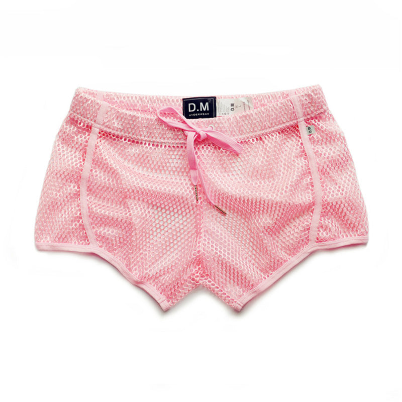 Brown & Pink Designer Mesh Shorts – ProjectPristine