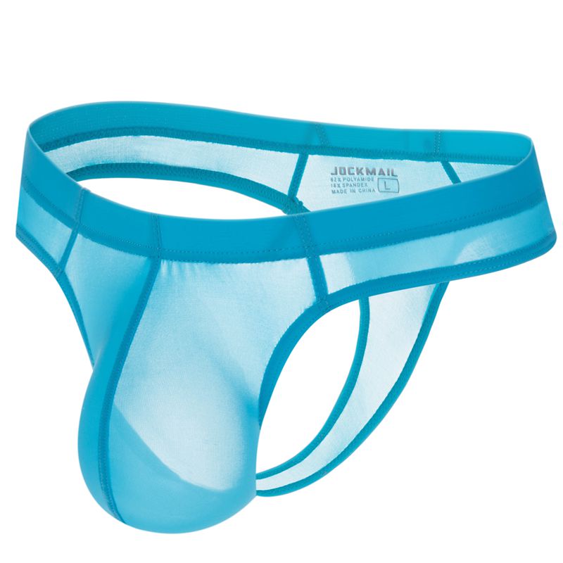 Odeerbi Mens Thong Underwear 2024 Casual Fashion Solid Erogenous Panties  Ultra-book Panties Breathable Thongs Golden Dots Thongs Underpants Blue 