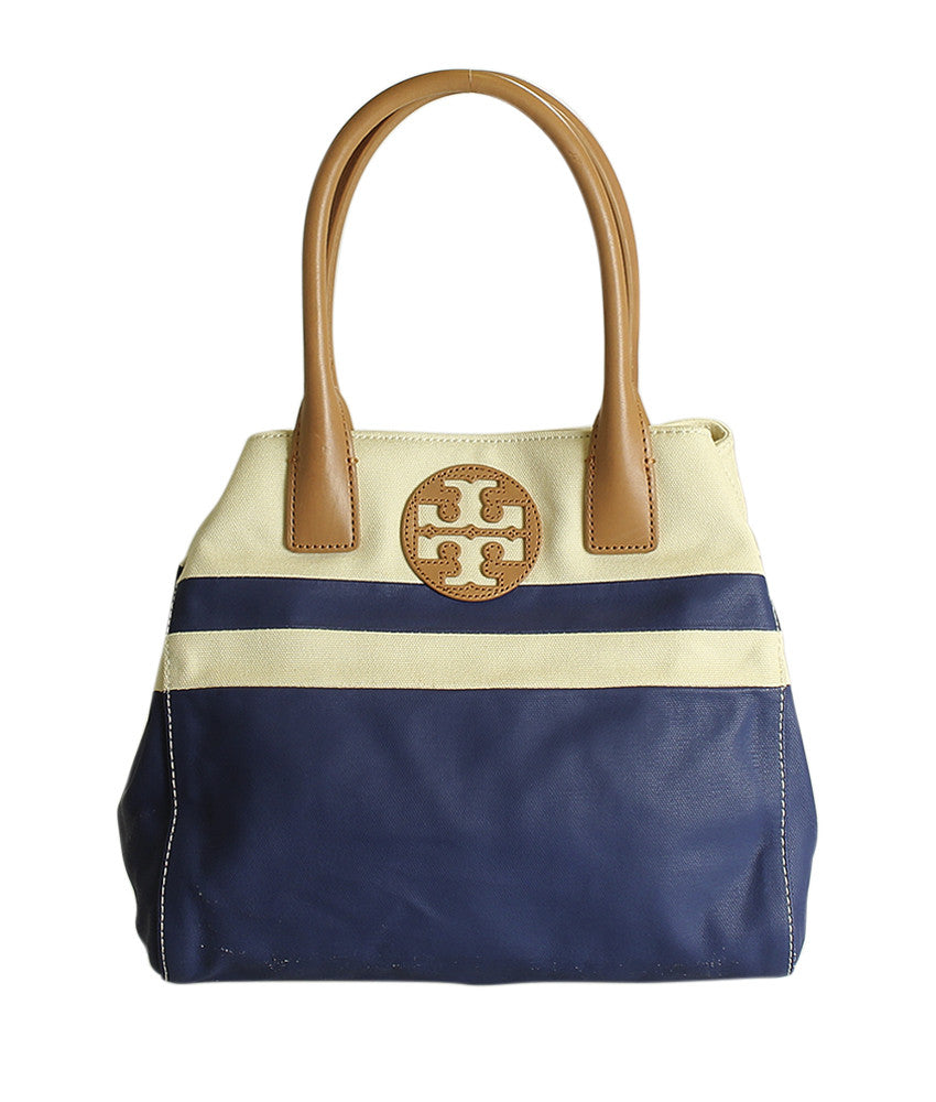Tory Burch Stripe White & Blue Tote Bag – Cashinmybag