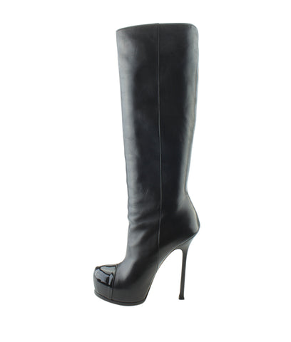 yves saint laurent knee high boots