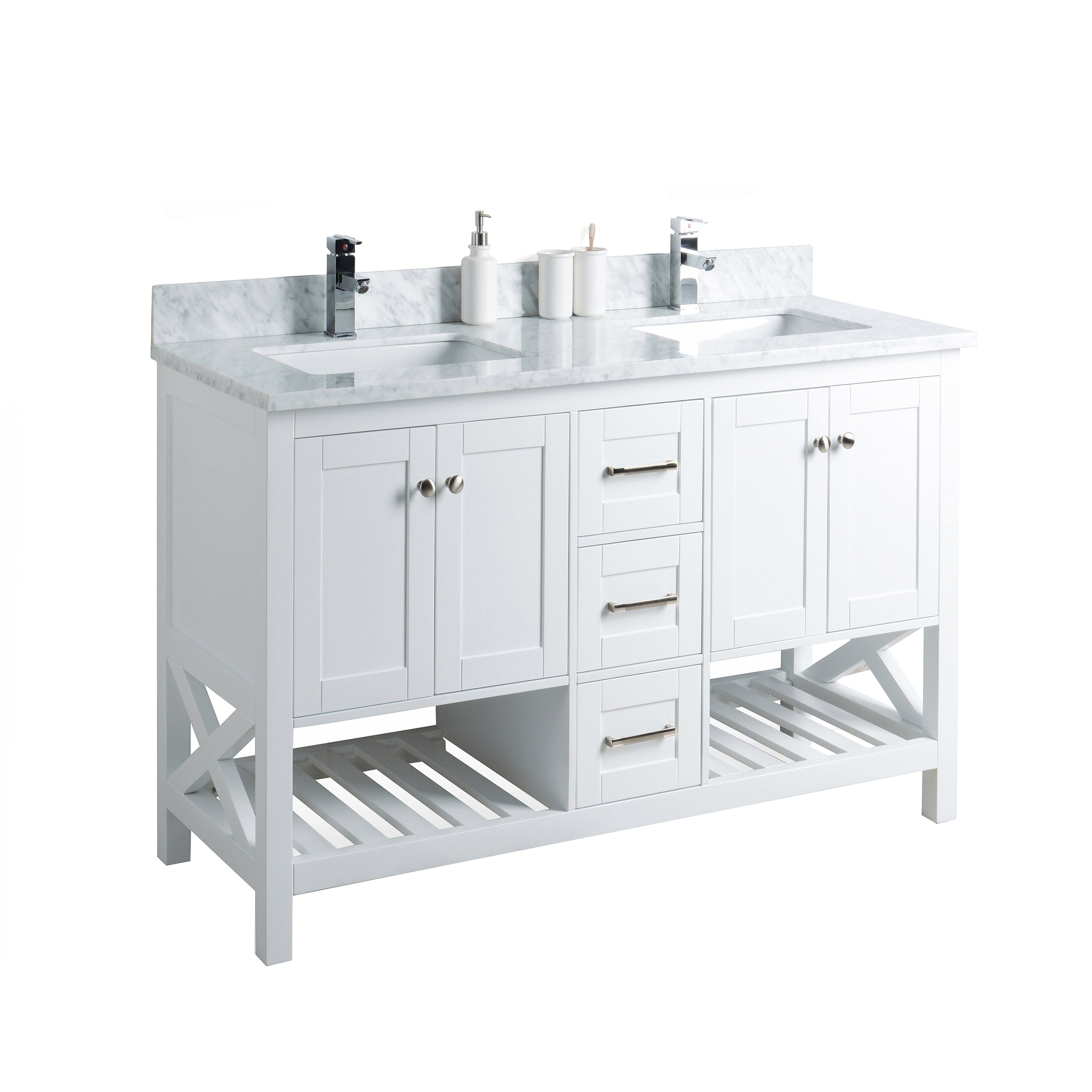 Project Source 24 5 In White Single Sink Bathroom Vanity With