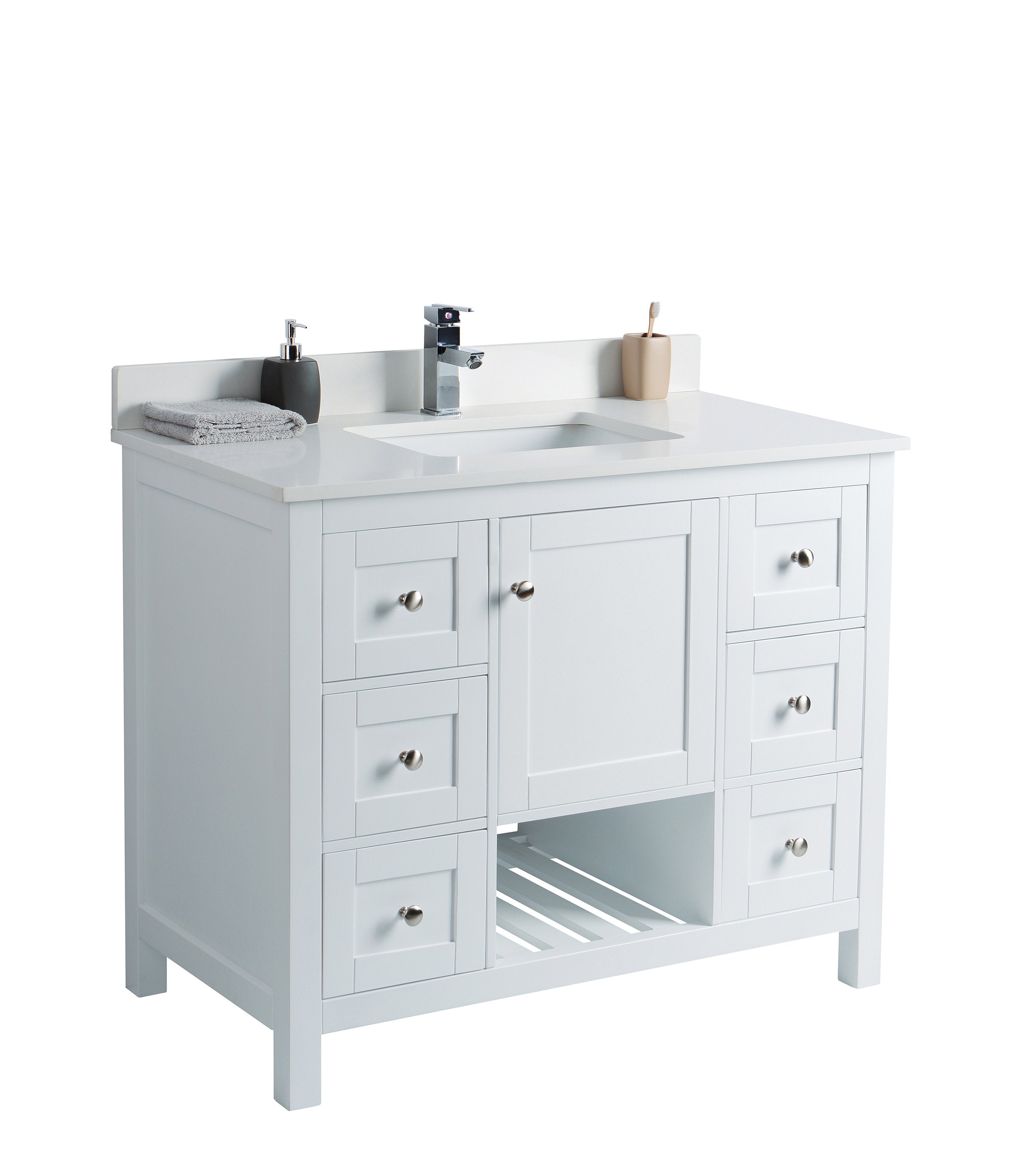 42 Taiya Bathroom Vanity In Toga White Broadway Vanities