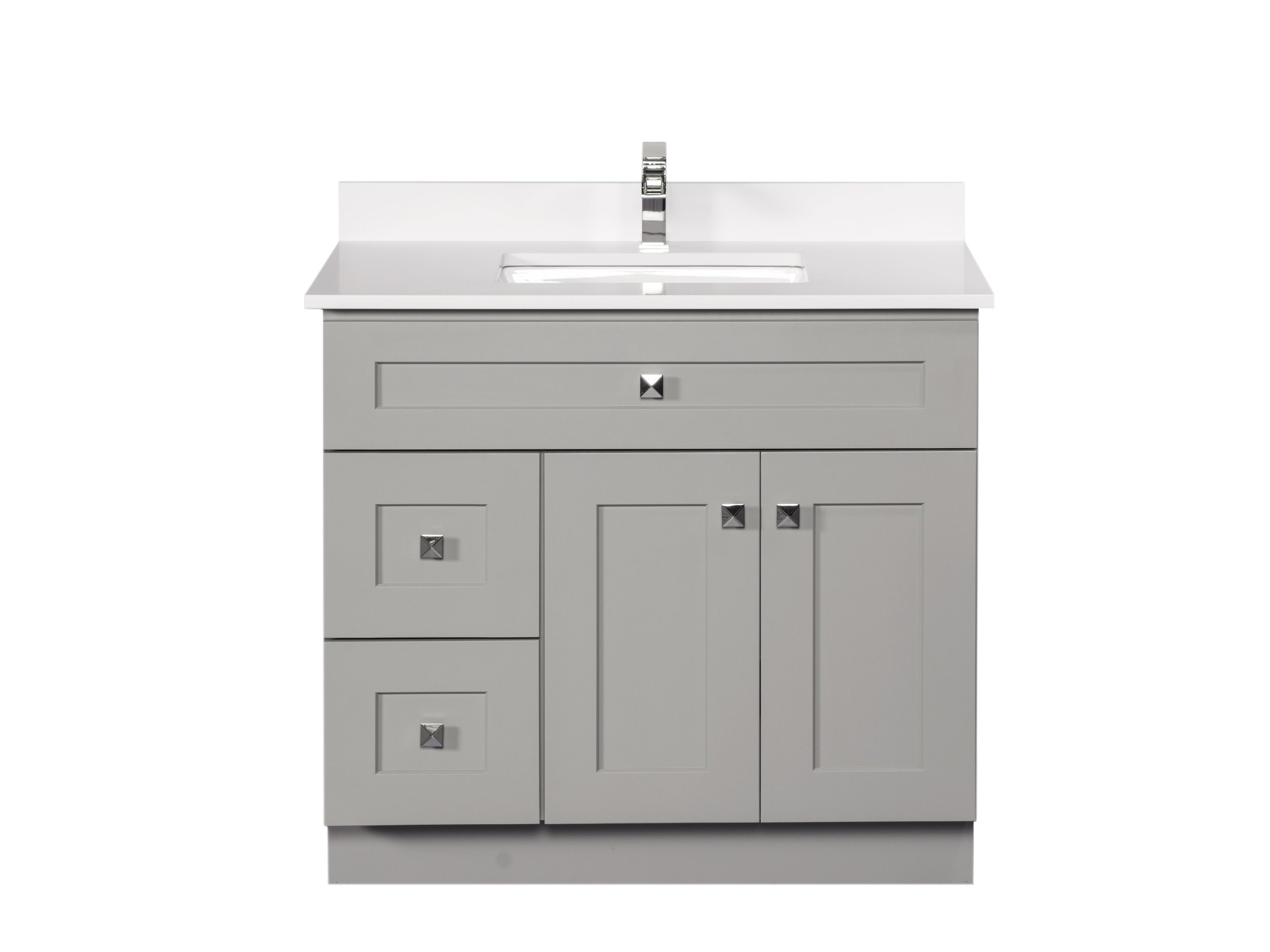 36 Bathroom Vanity In Grey Broadway Vanities