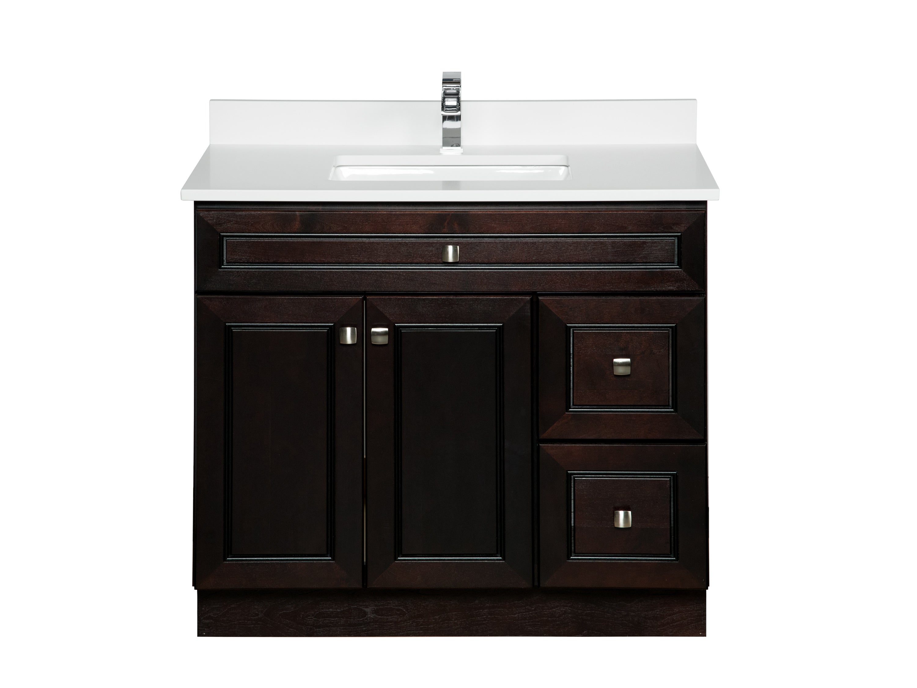 36 Bathroom Vanity In Espresso Door Right Broadway Vanities