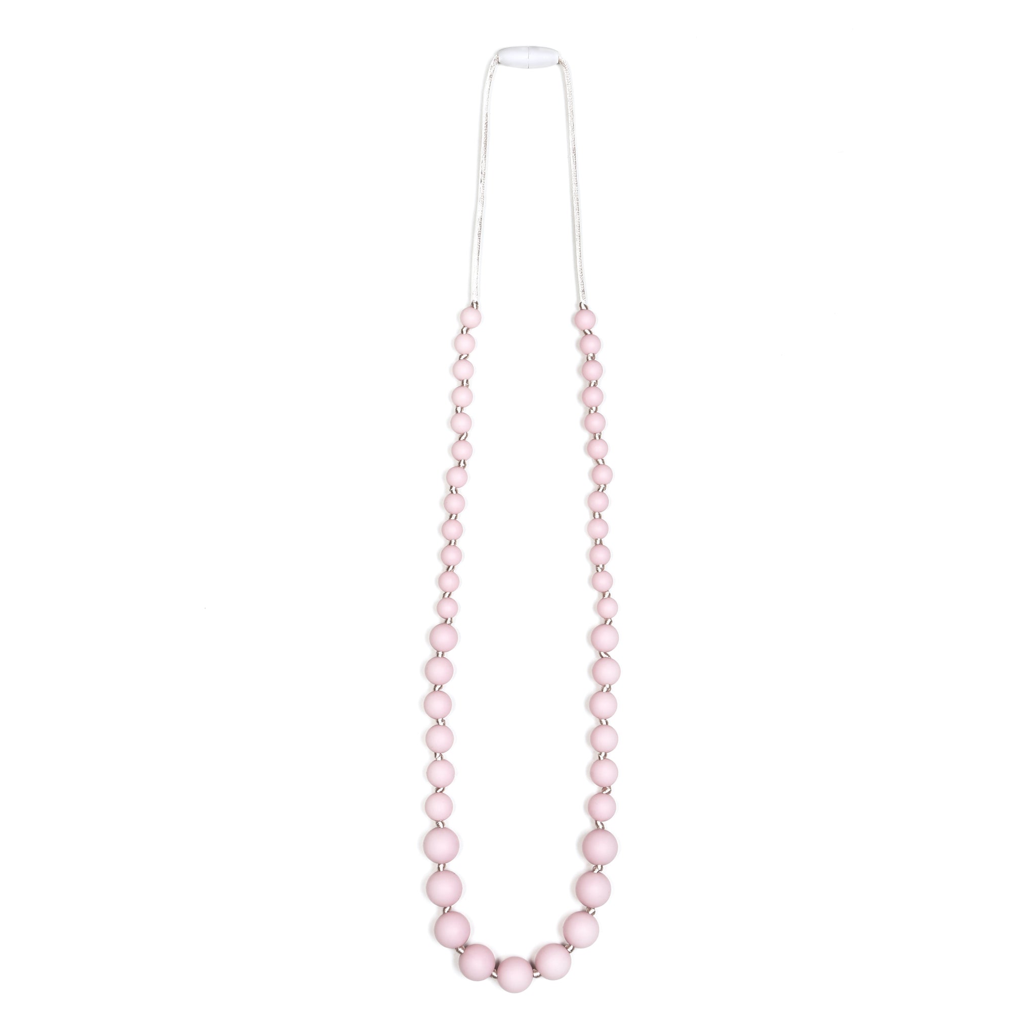 pink teething necklace