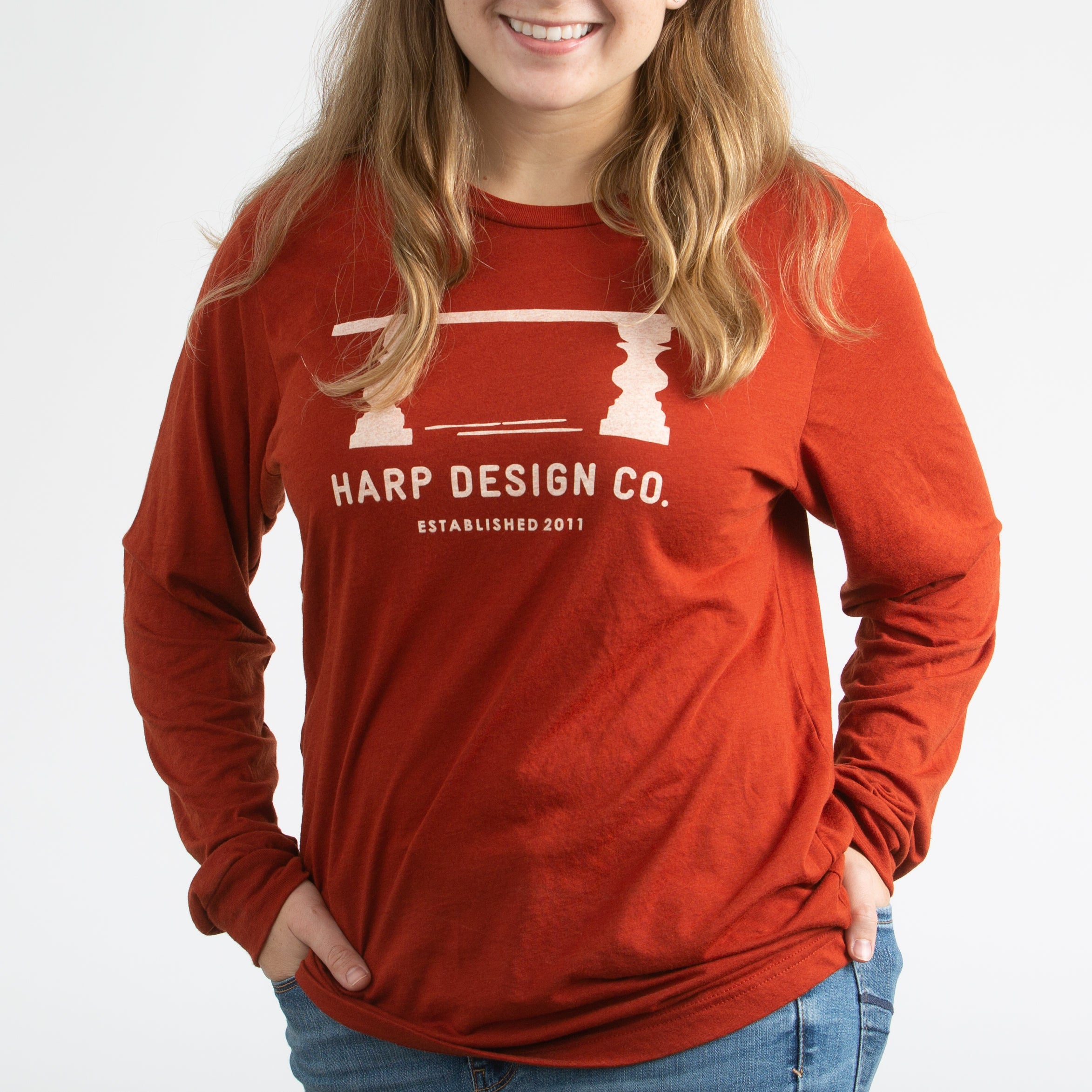 Harp Design Co. Table Print Long Sleeved Shirt