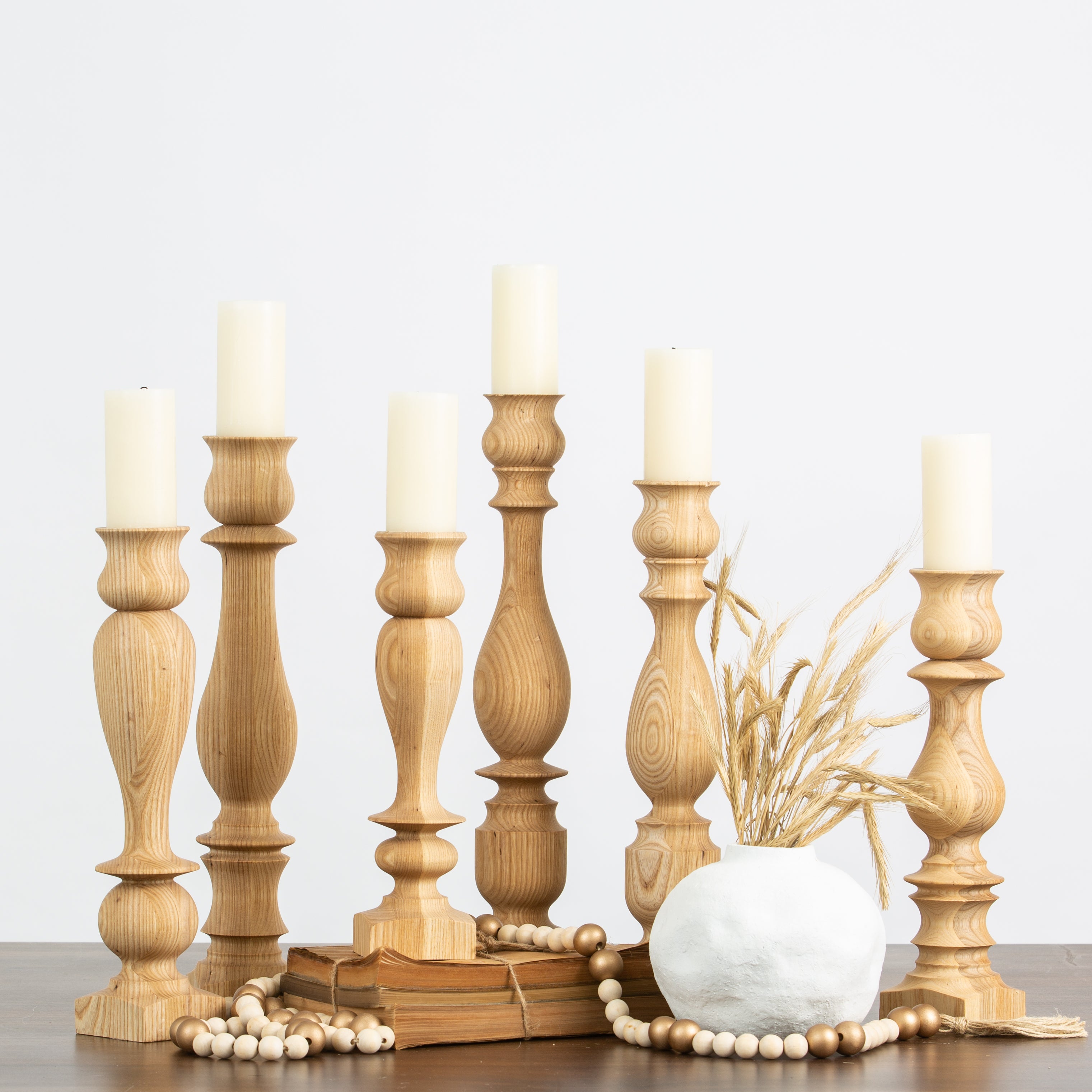 Clover Candlestick Ash