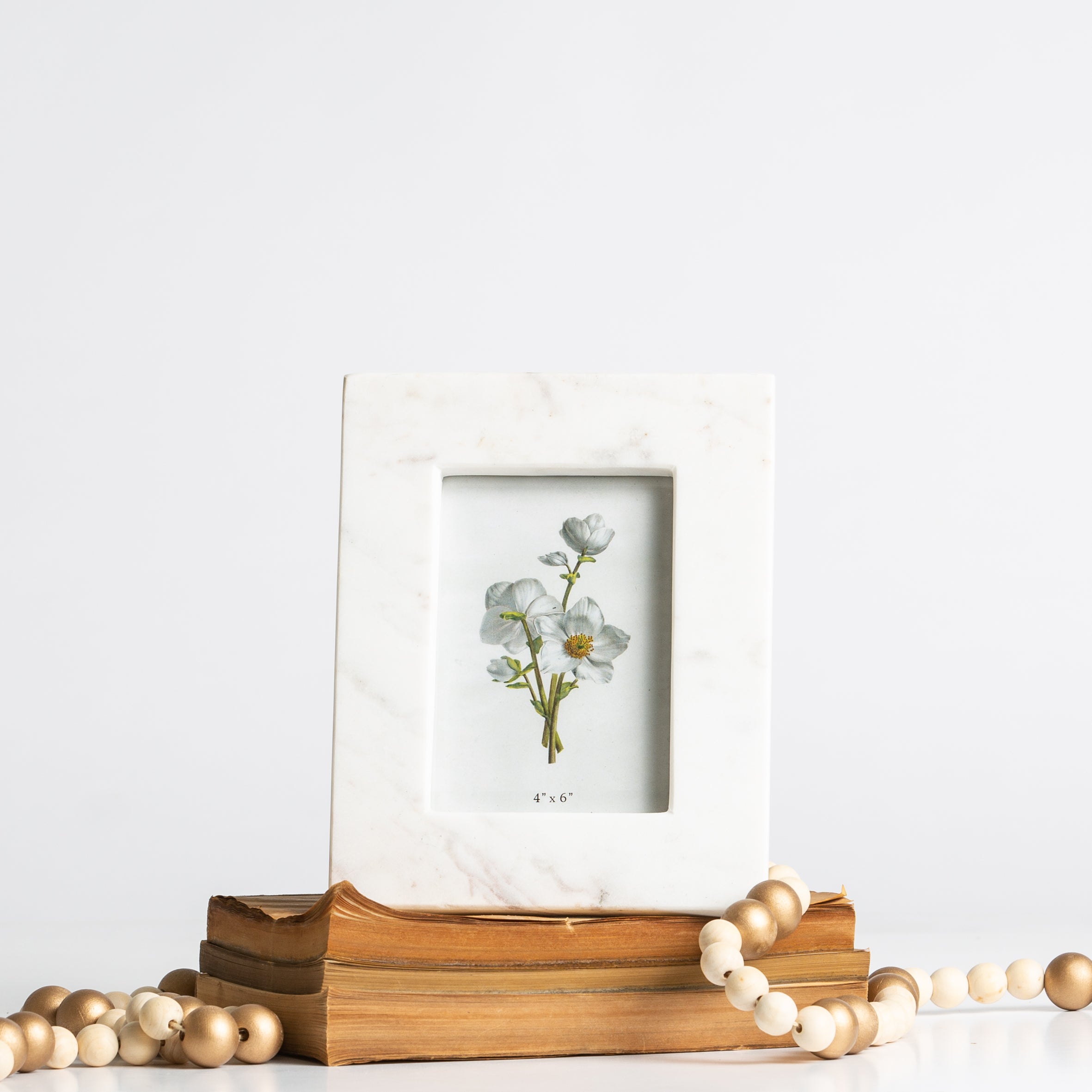 White Marble Photo Frame