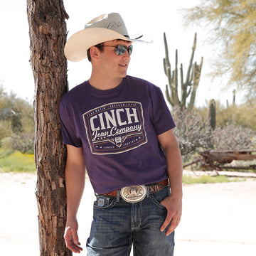 Cinch Men's Purple Tee