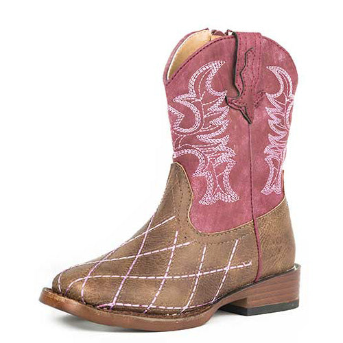 girl square toe boots