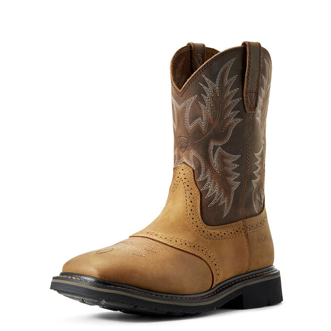 western square toe work boots