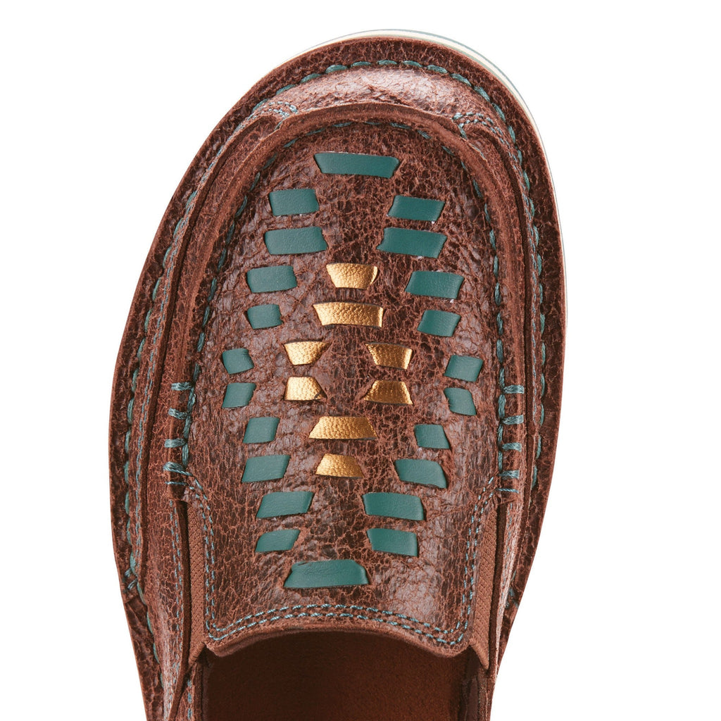 Ariat Women's Chocolate and Turquoise 