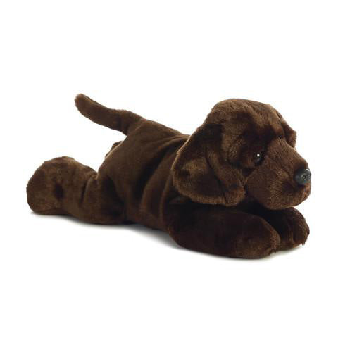 large stuffed chocolate lab