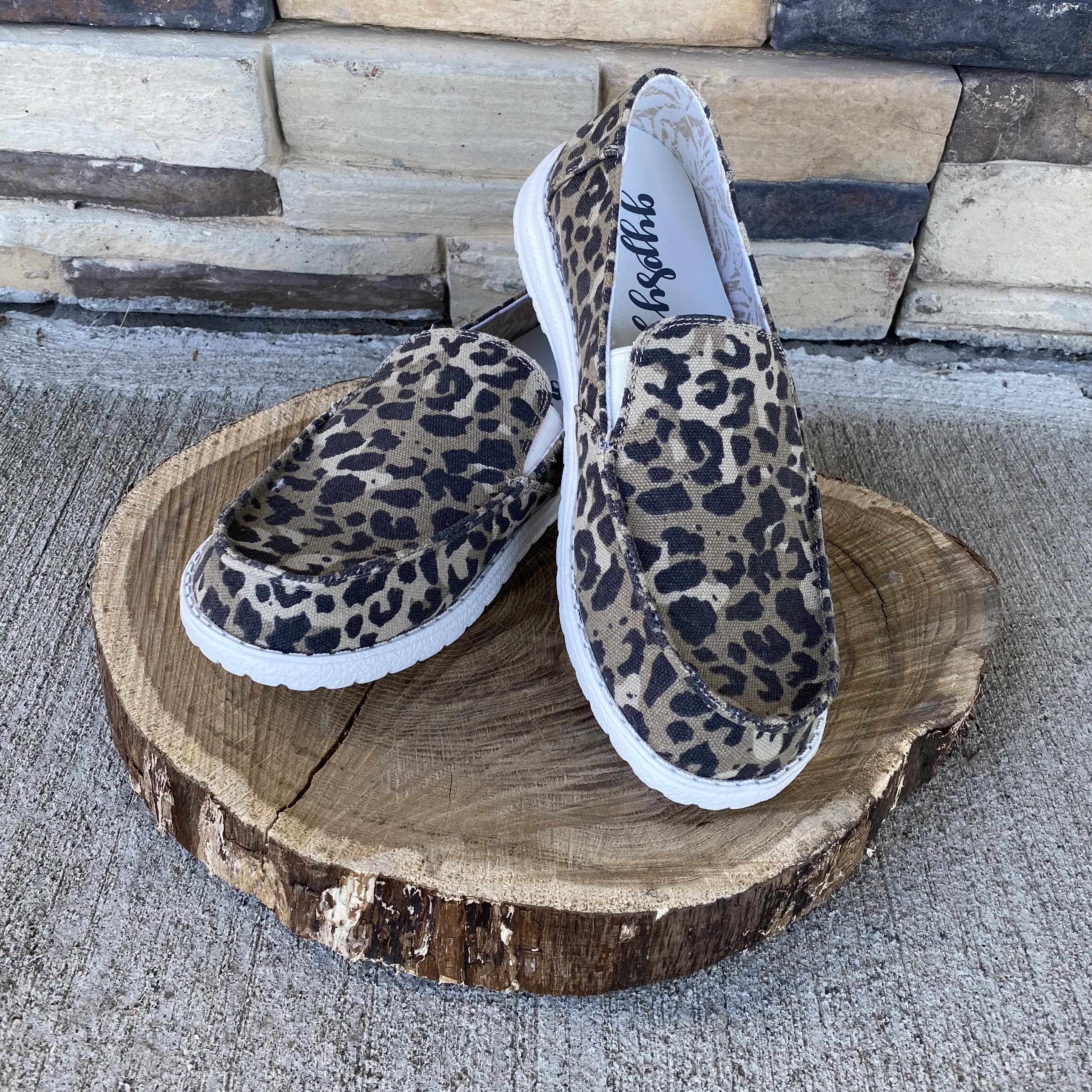 cheetah slip ons