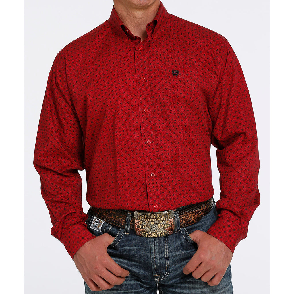 Cinch Red Long Sleeve Shirt – Western Edge, Ltd.