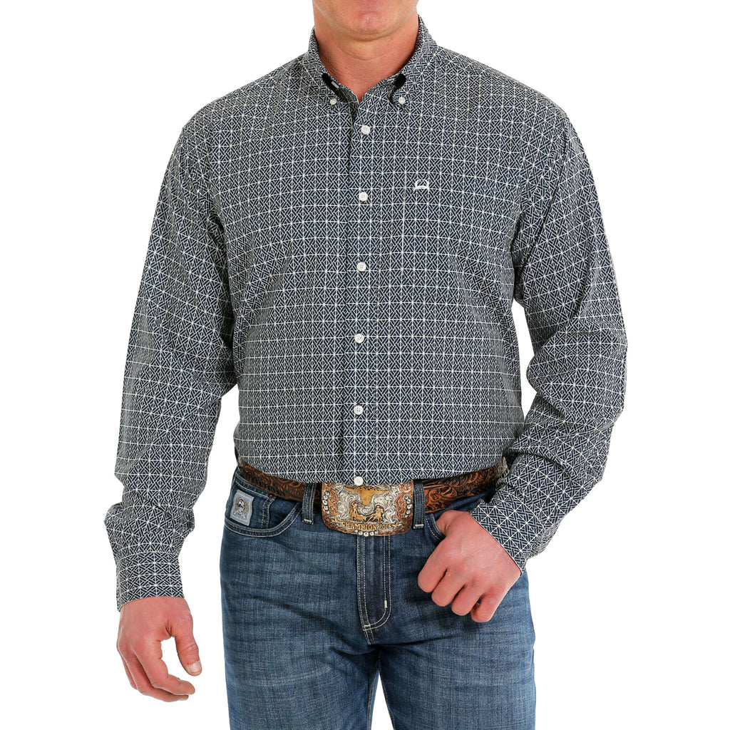 Cinch Men's Long Sleeve Navy Arena Flex Shirt – Western Edge, Ltd.