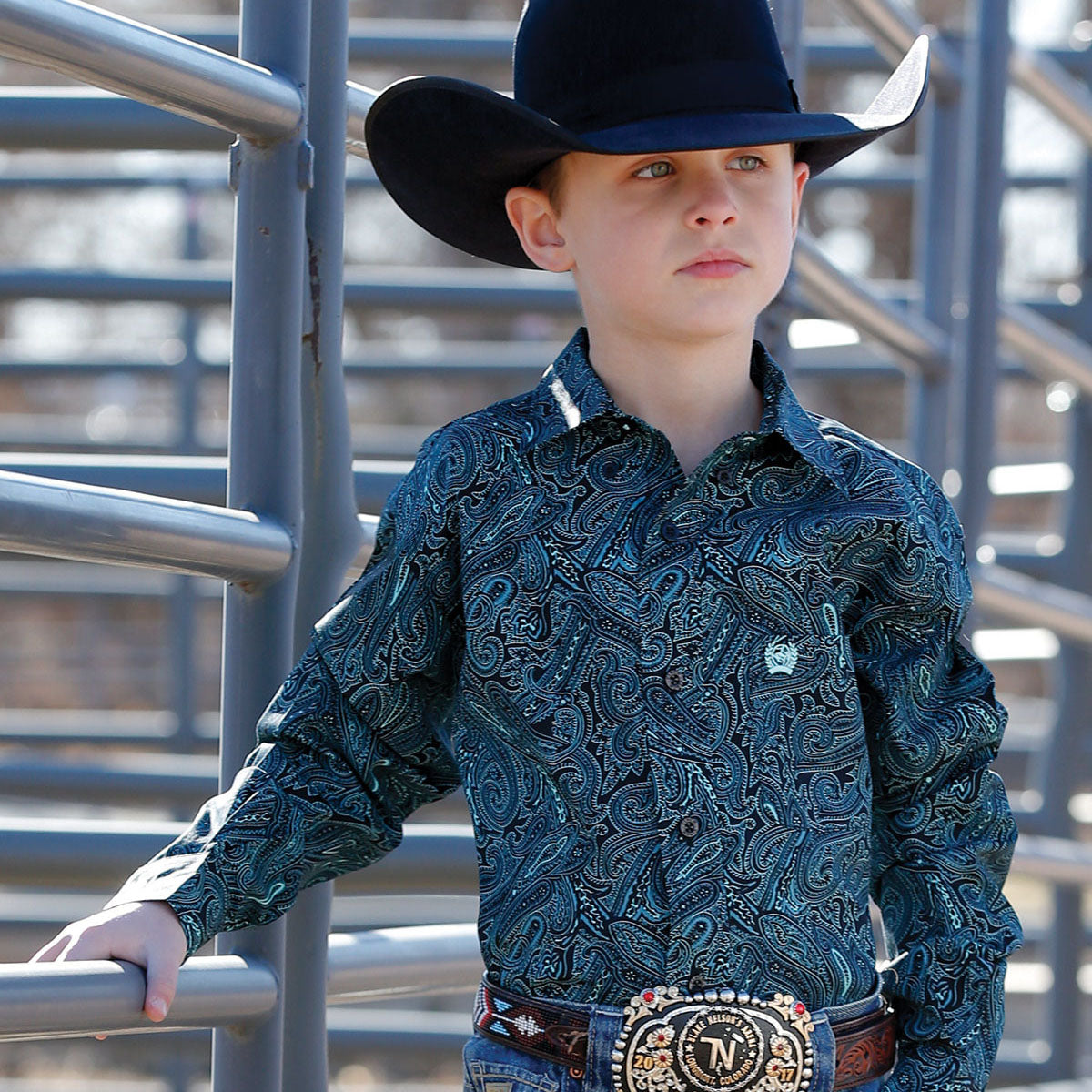 black cinch shirt