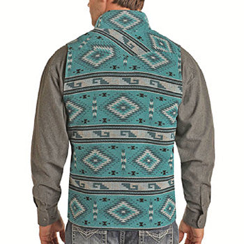 Teal Aztec Vest – Western Edge, Ltd.