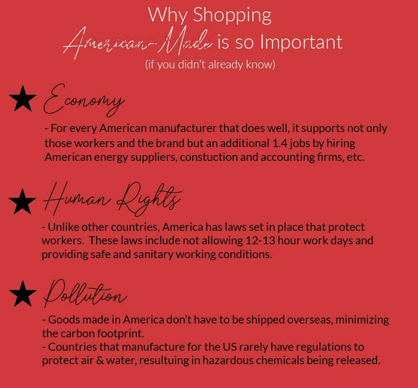 Why shopping American-made is so important, Brynn Capella, made in the USA