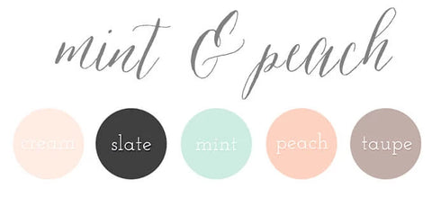 Mint and Peach Color Combos