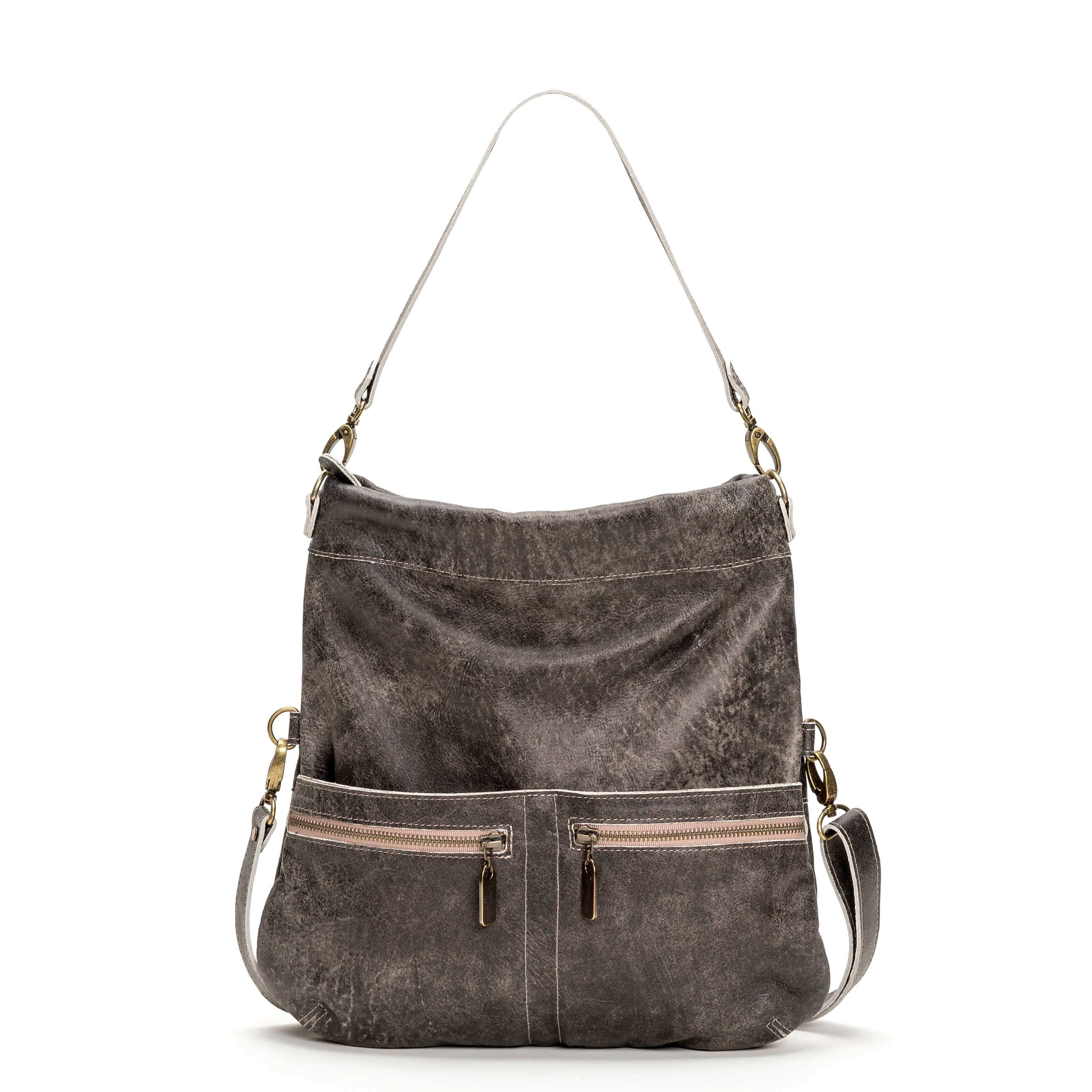 6-in-1 leather crossbody backpack - Brynn Capella, USA