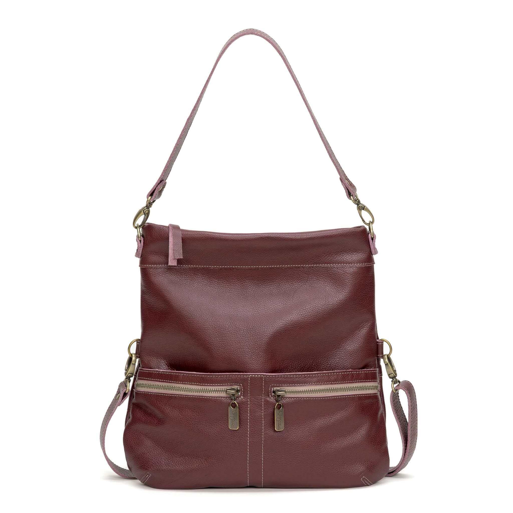 6 in 1 leather crossbody backpack Brynn Capella USA