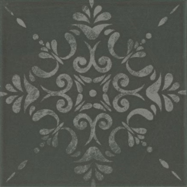 Marrakech Pure Black 8x8 Porcelain Tile