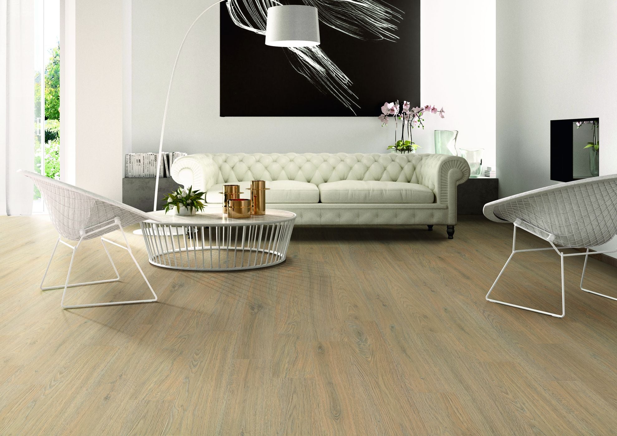 Cambridge White Easy Luxury Rigid Core Vinyl Plank Flooring- Embossed