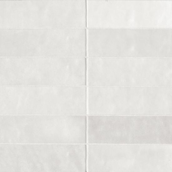 Bedrosians Cloe WHI White Glossy Ceramic Tile