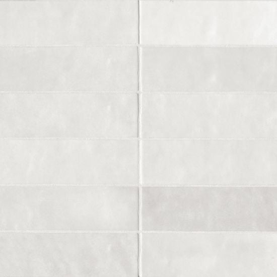 Cloe White Ceramic Tile - Glossy