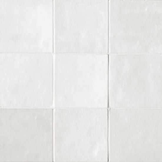 Bedrosians Cloe WHI White Glossy Ceramic Tile