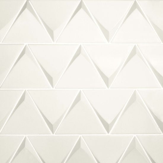 Bedrosians Textuality WHI White Matte Ceramic Tile