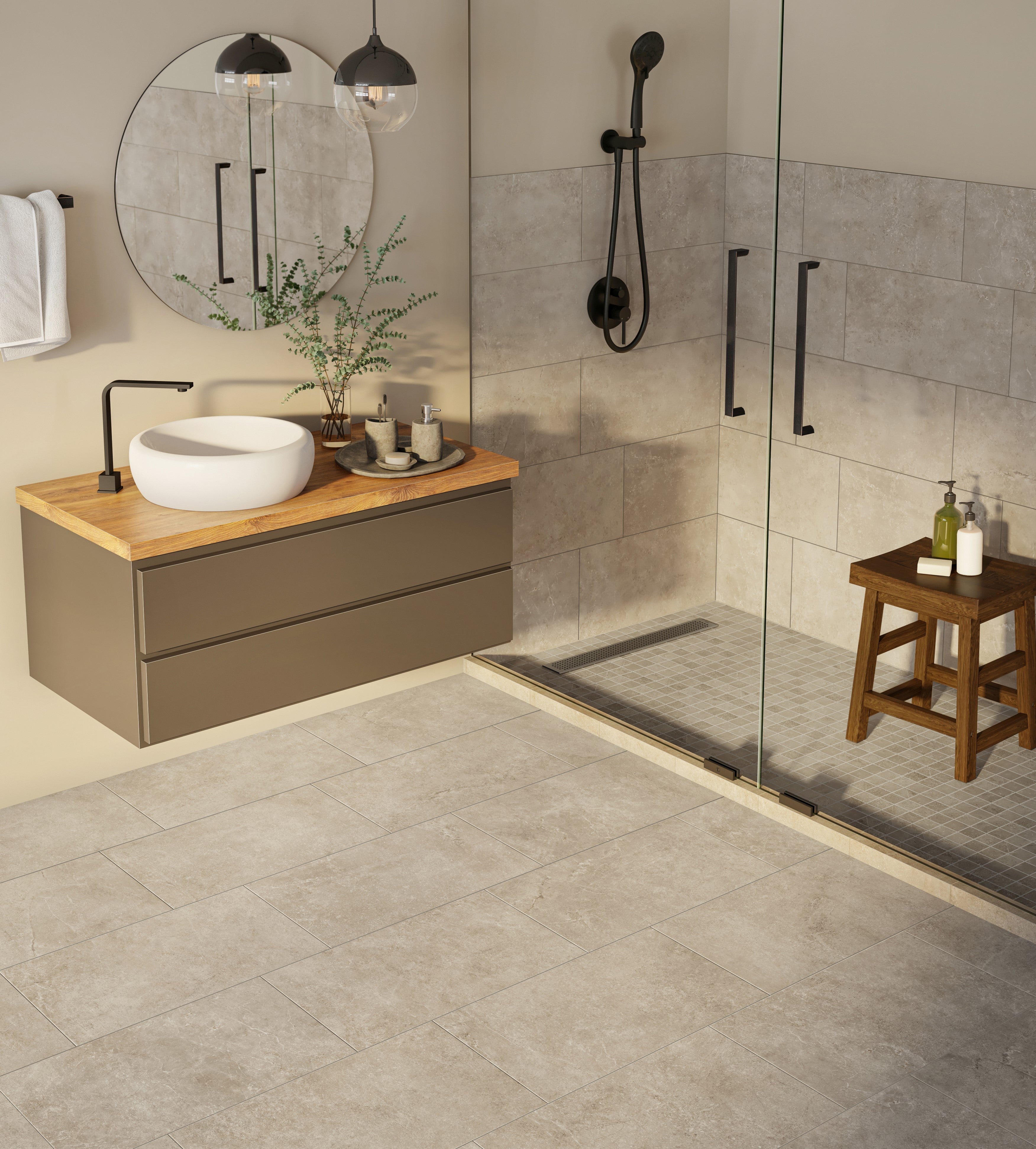 Berliner Sand Porcelain Tile - Matte