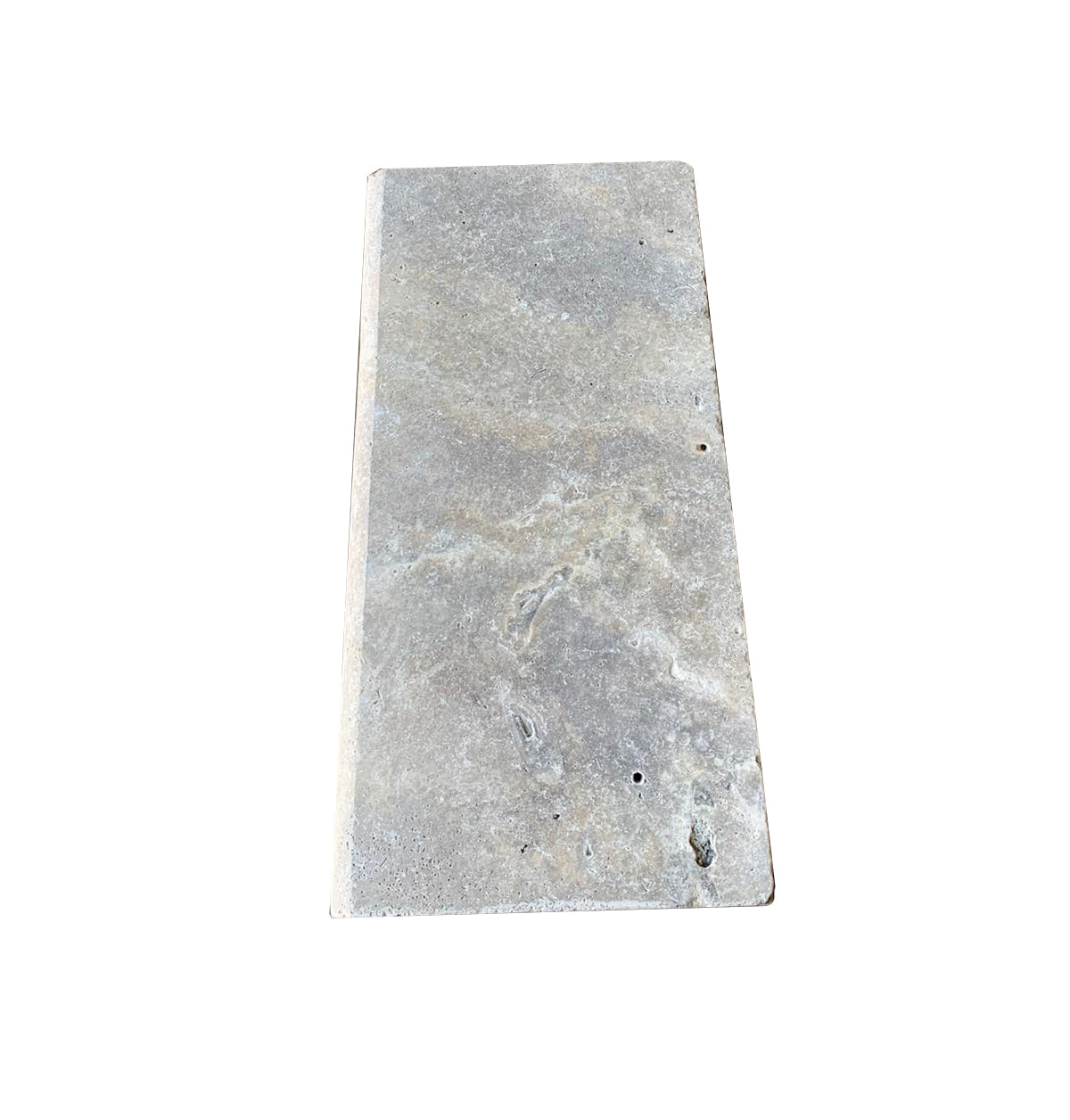 Titanium Honed Travertine Bullnose Pool Coping