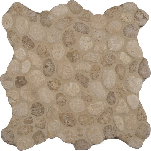 Rio Lago Slice Pebble Ash Marble Pebble - 12 x 12