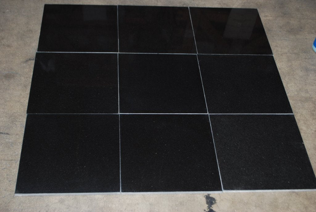 Absolute Black Granite Tile - Polished
