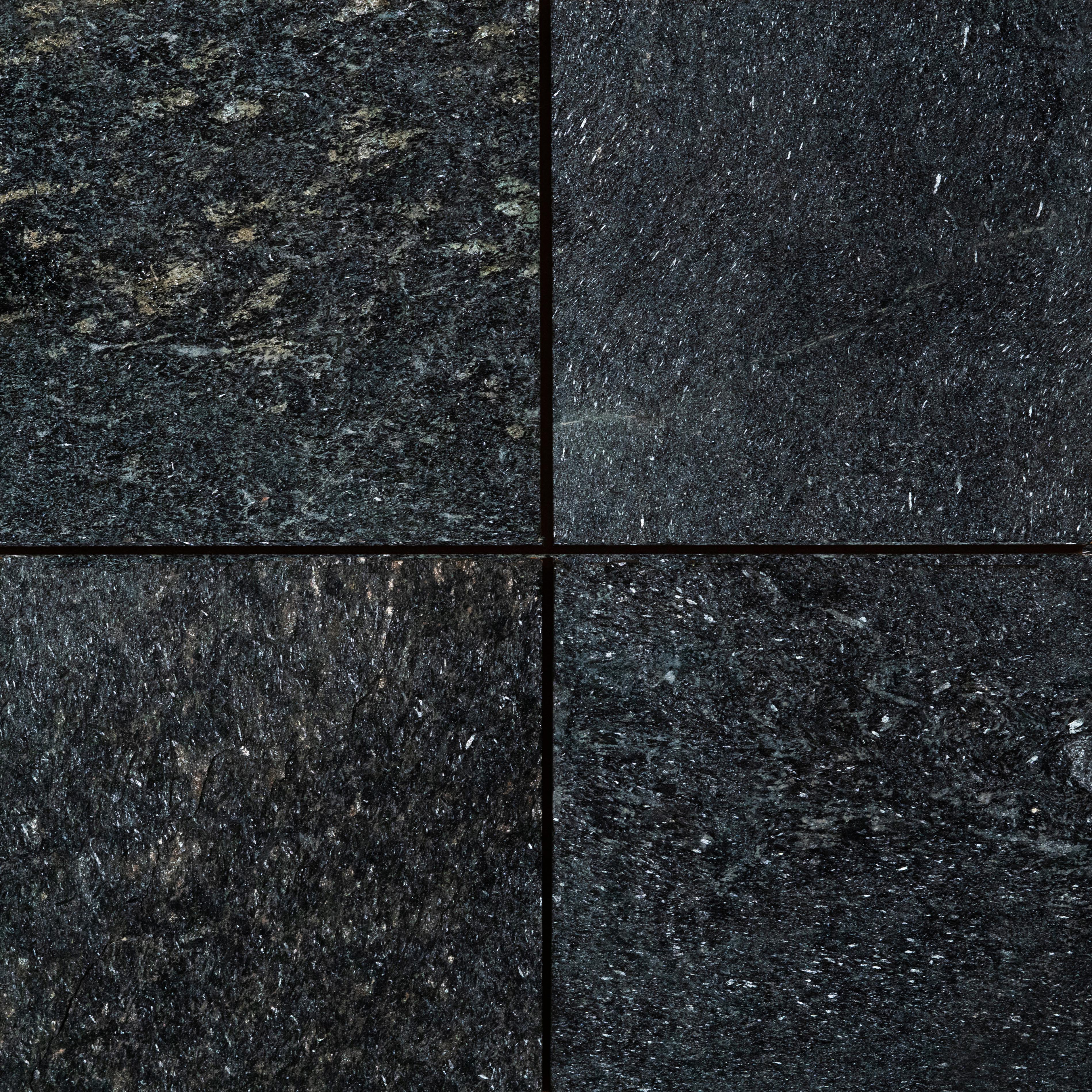 Black Obsidian Slate Tile Flamed Stone Tile Shoppe